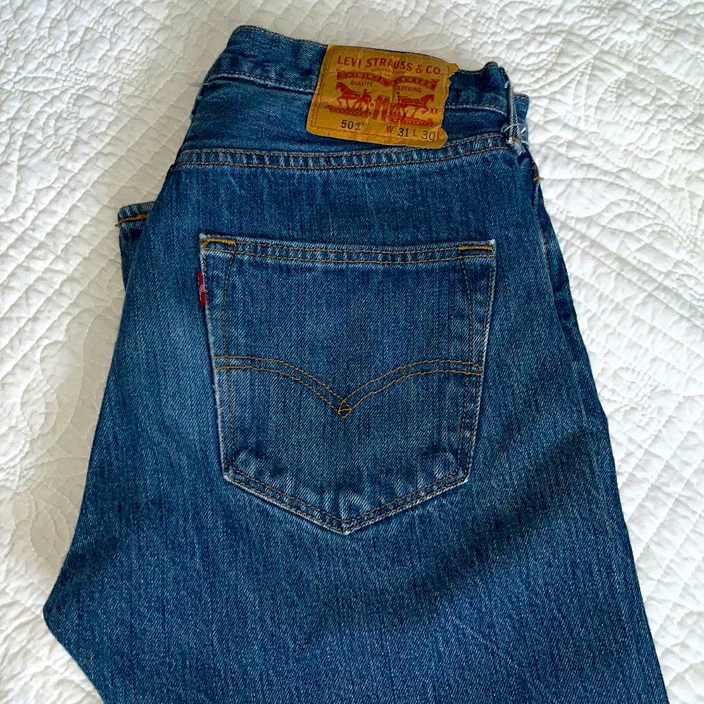 Levi’s 501 button fly men’s jeans